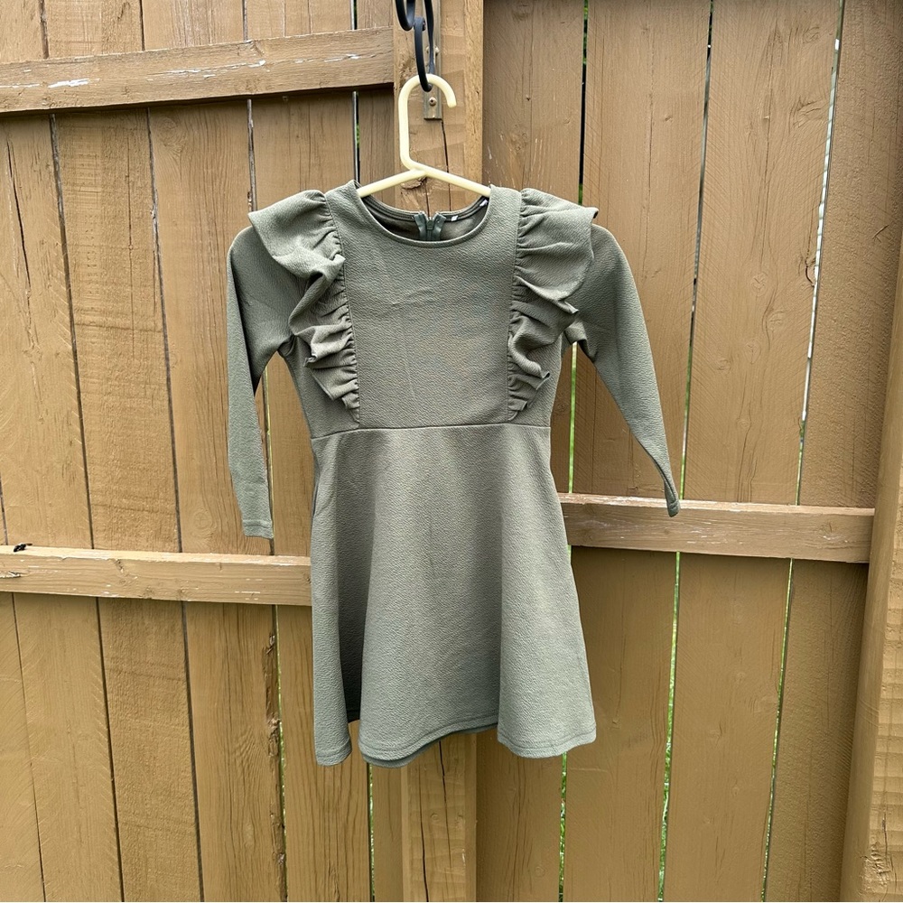 Sage green girl’s dress